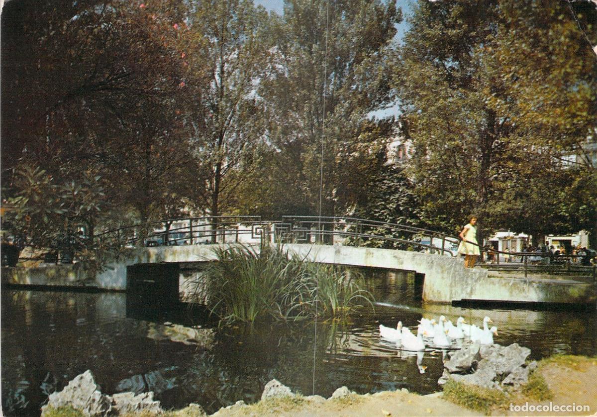 Postales: Postal Santander Jardines de Pereda y Estanque