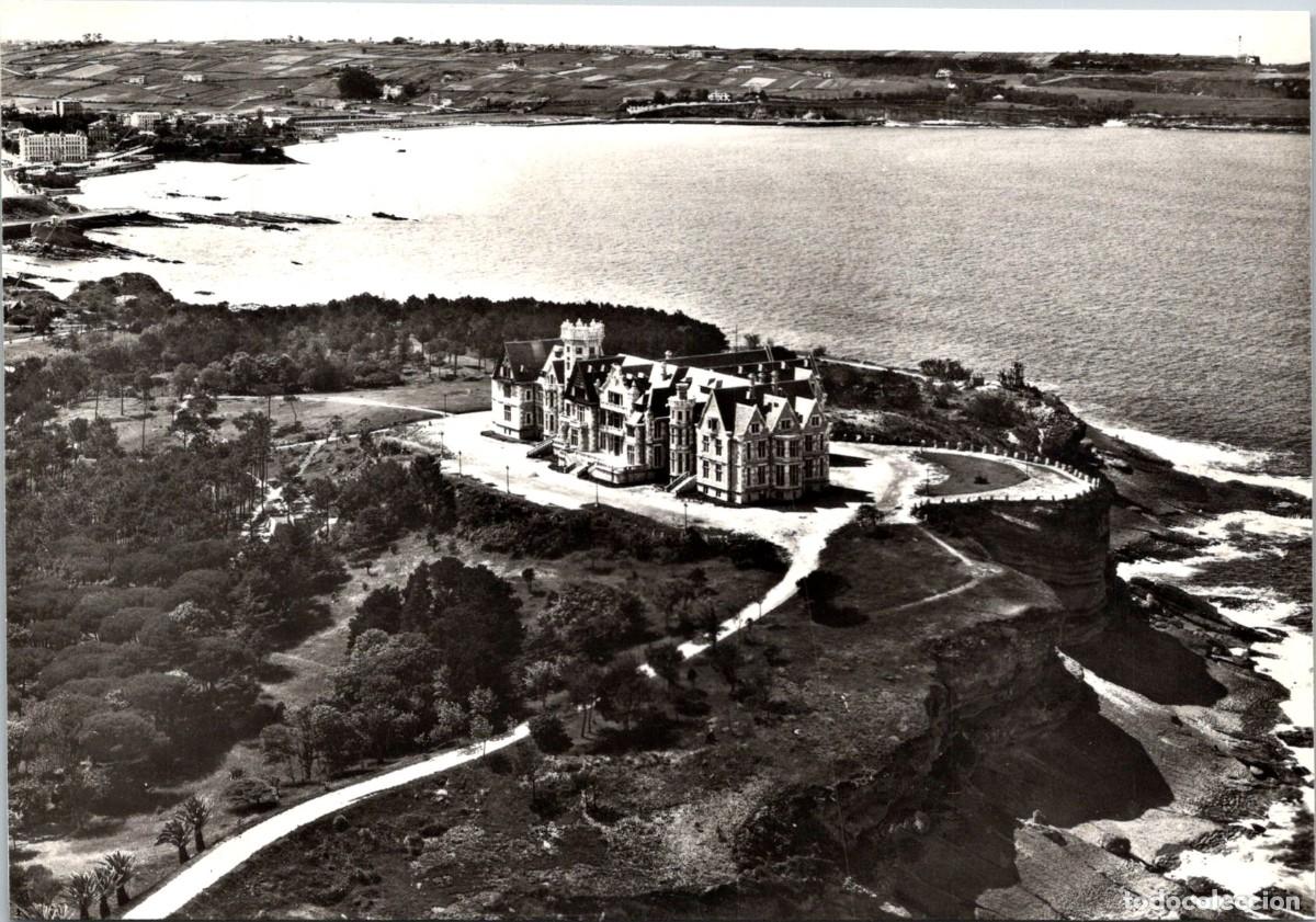 Postales: Santander - Palacio Real de la Magdalena - Vista a&eacute;rea - FISA 1003 - 142x99mm