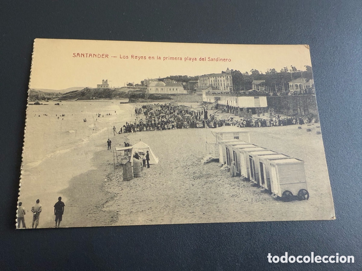Postales: Postal. SANTANDER. Los Reyes en la primera playa del Sardinero