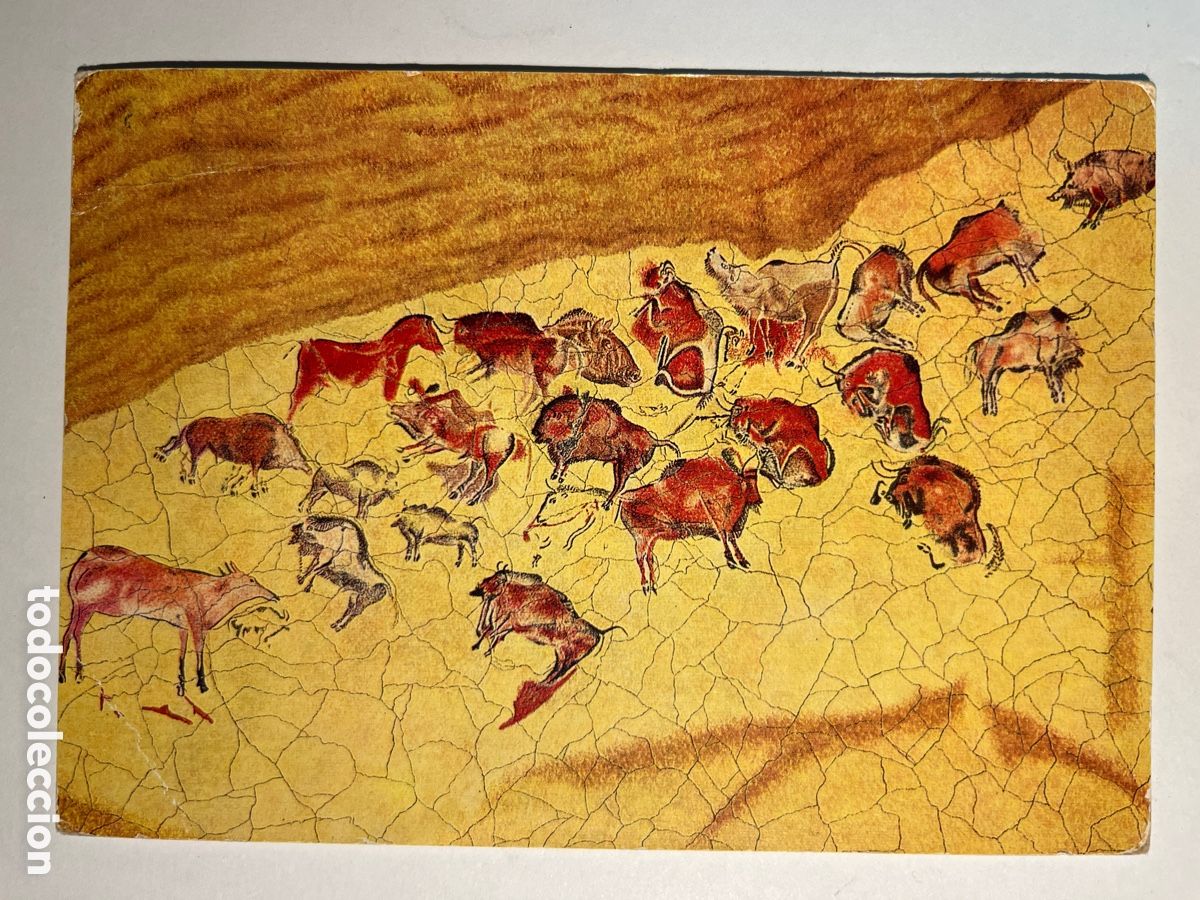 Postales: POSTAL. Altamira. Pinturas de la b&oacute;veda.