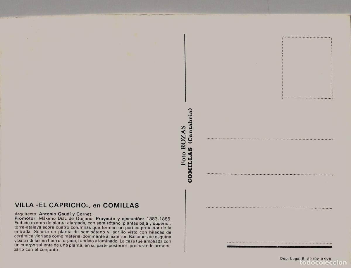 Postales: Postal de El Capricho de Antonio Gaud&iacute; en Comillas - Foto 2