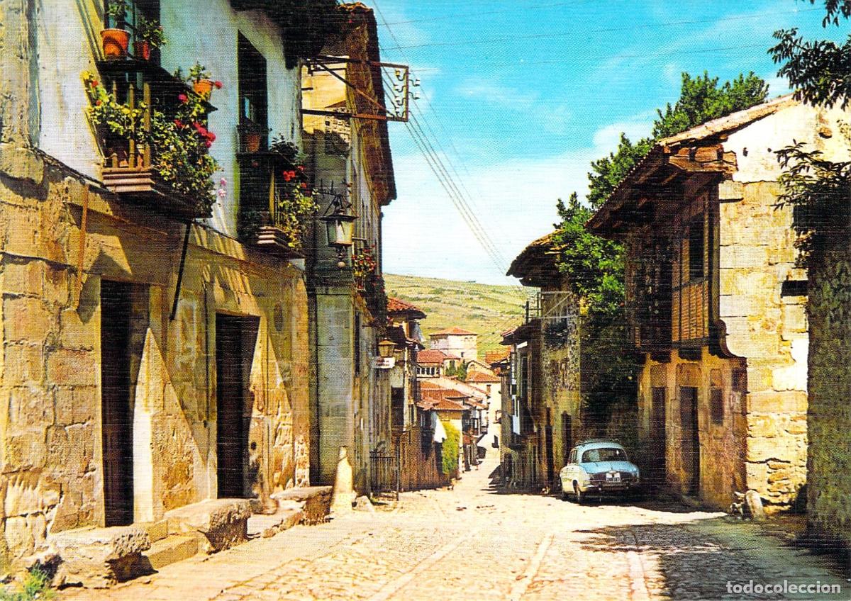 Postales: Postal de la Calle T&iacute;pica de los Cantones en Santillana del Mar