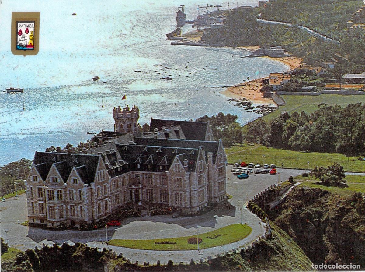 Postales: Postal de Santander - Palacio de la Magdalena y Paisaje de la Costa