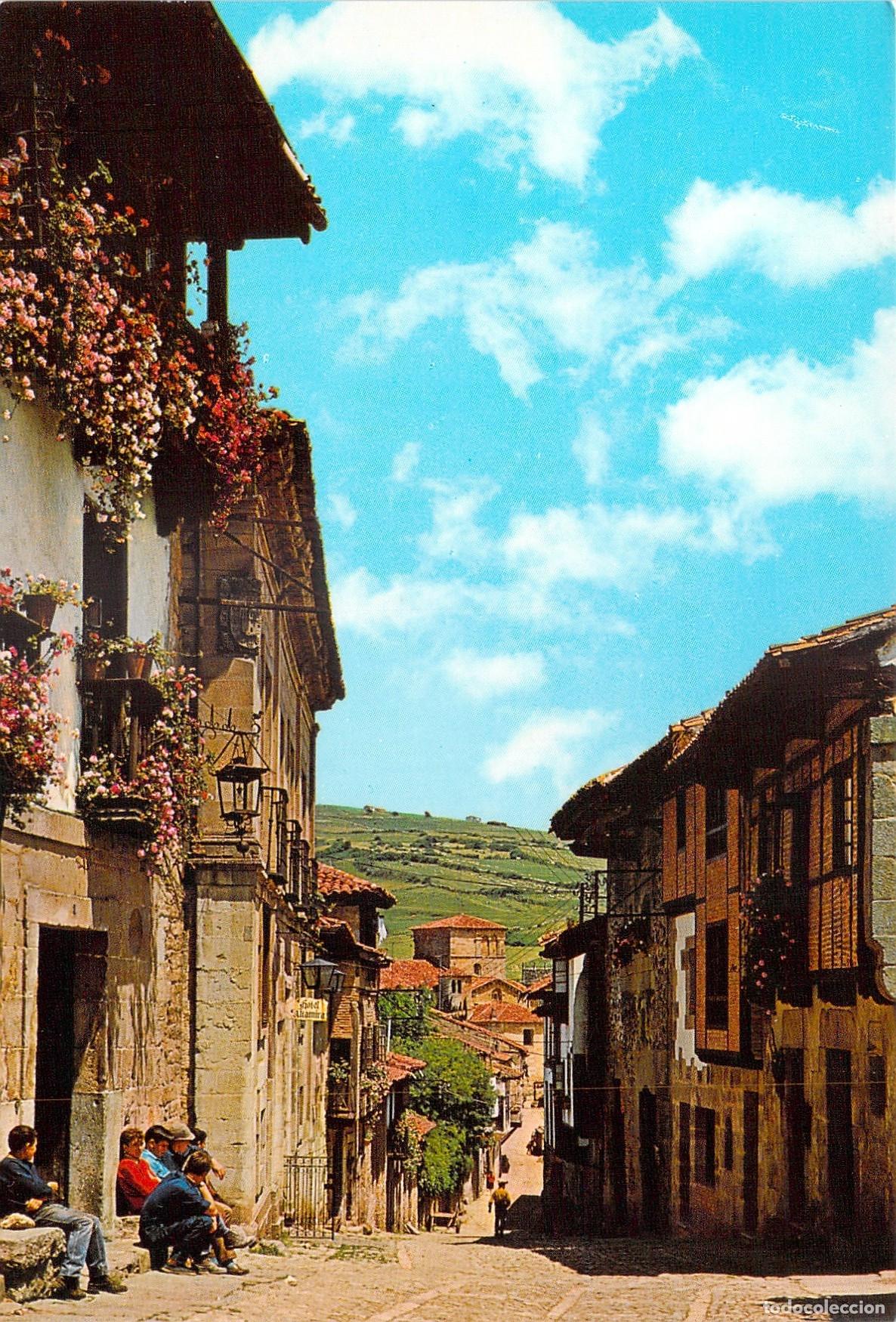 Postales: Postal de Santillana del Mar, Cantabria - Calle del Cant&oacute;n