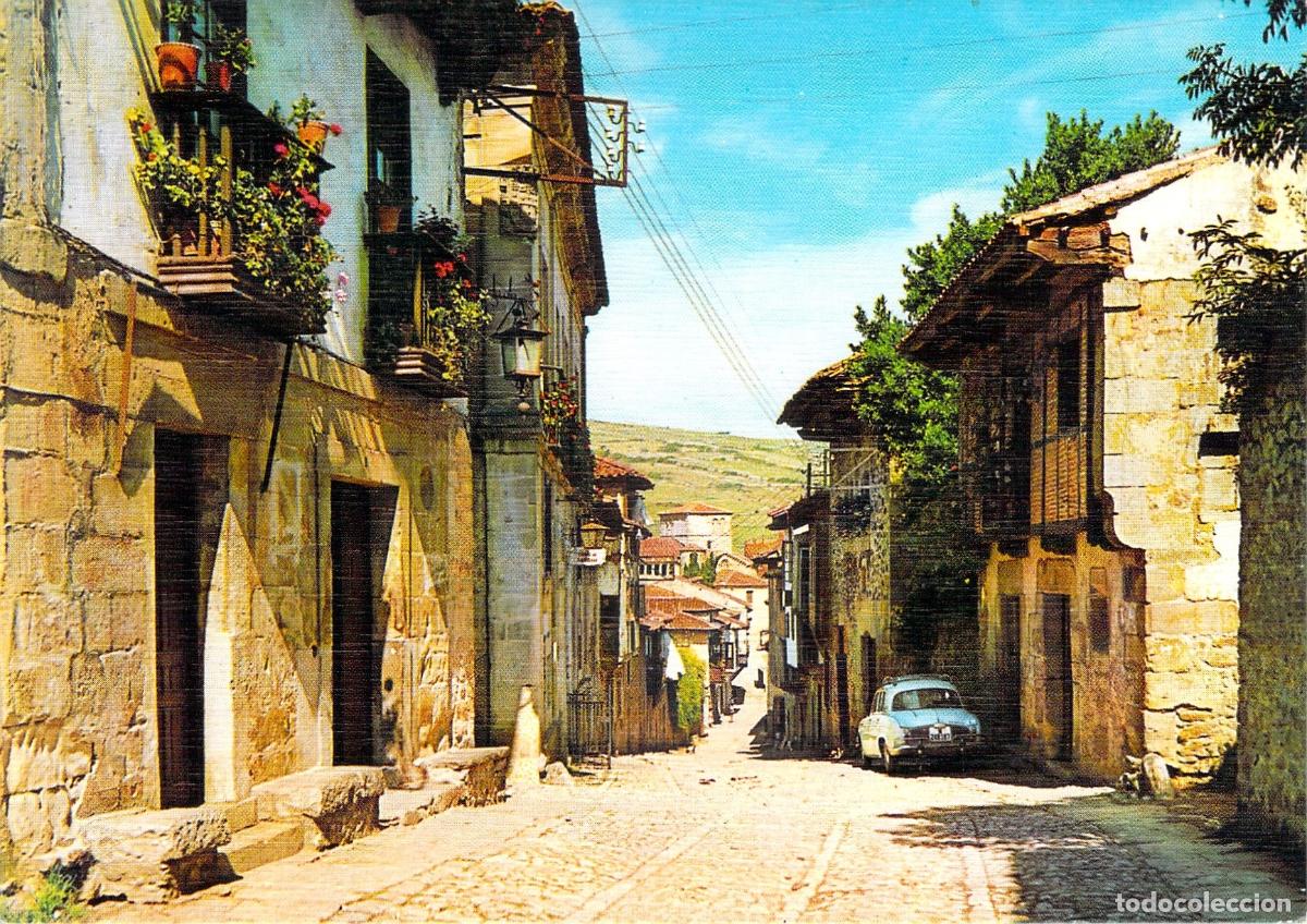 Postales: Postal de Santillana del Mar, Calle t&iacute;pica de los Cantones, Cantabria