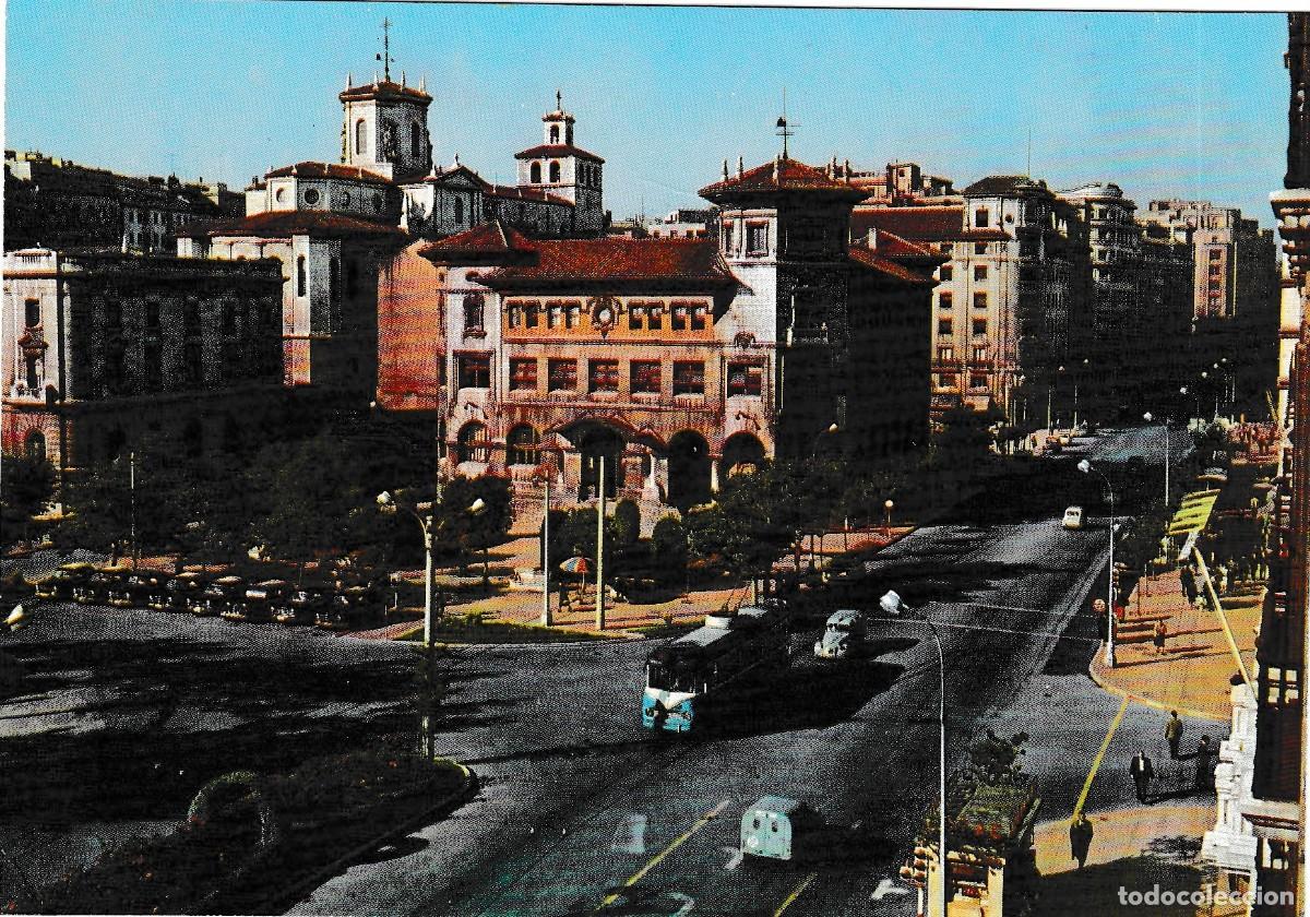 Postales: Santander - Avenida Calvo Sotelo - Arribas 2038 - 148x103mm - Troleb&uacute;s - Parada Taxis