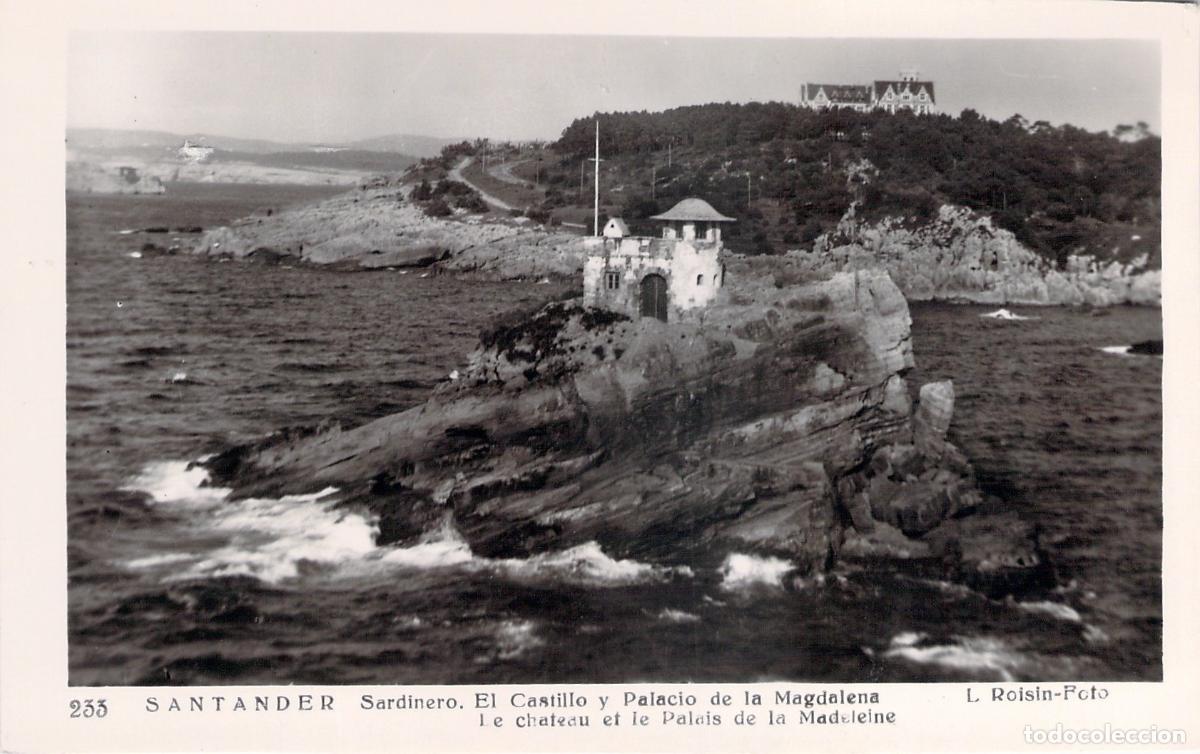 Postales: Postal de Santander: El Castillo y Palacio de la Magdalena, Sardinero