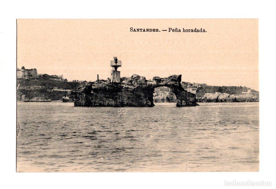 Postales: SANTANDER.- PE&Ntilde;A HORADADA.