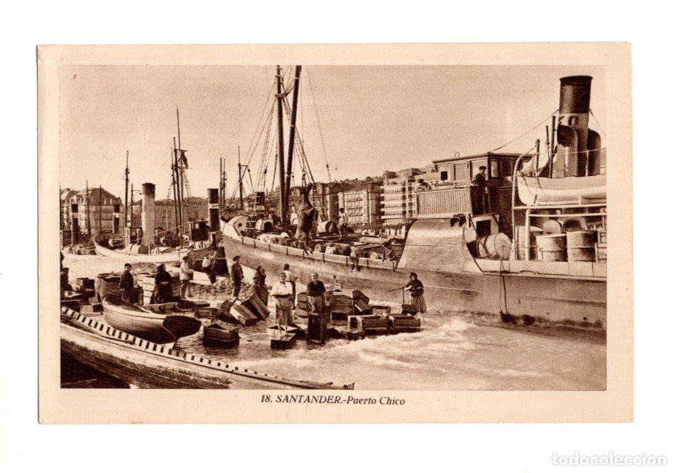 Postales: SANTANDER.(CANTABRIA).- PUERTO CHICO. - Foto 1
