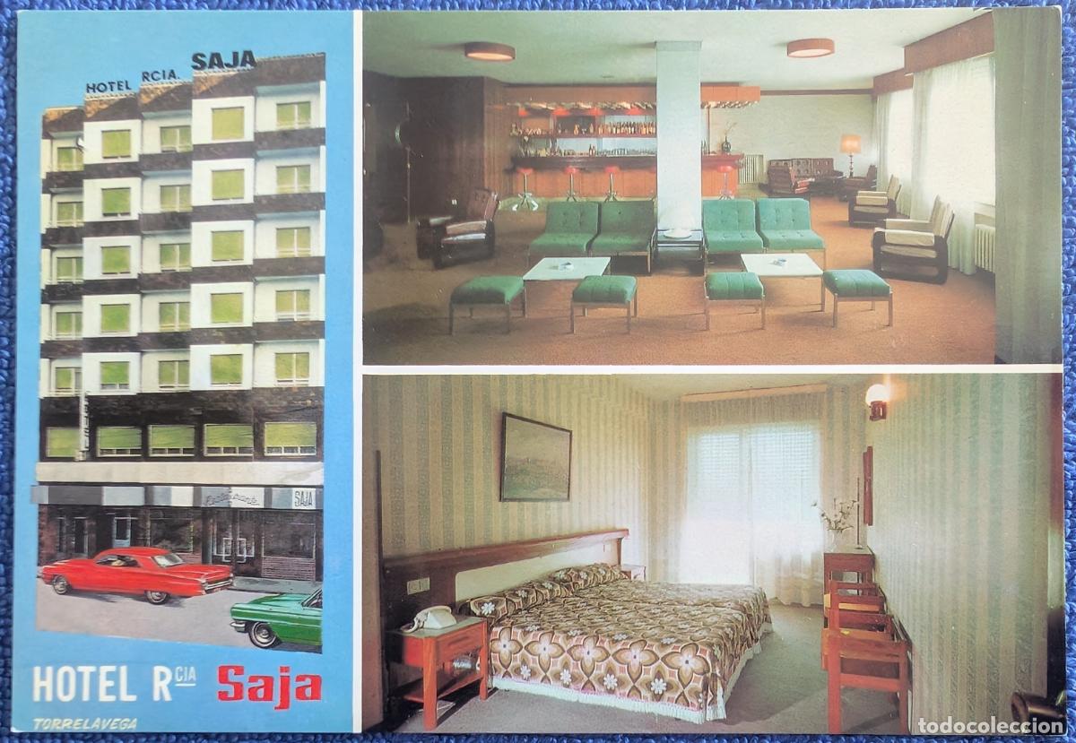 Postales: Hostal-Residencia Saja - Torrelavega - Santander (1975) &iexcl;SIn circular!