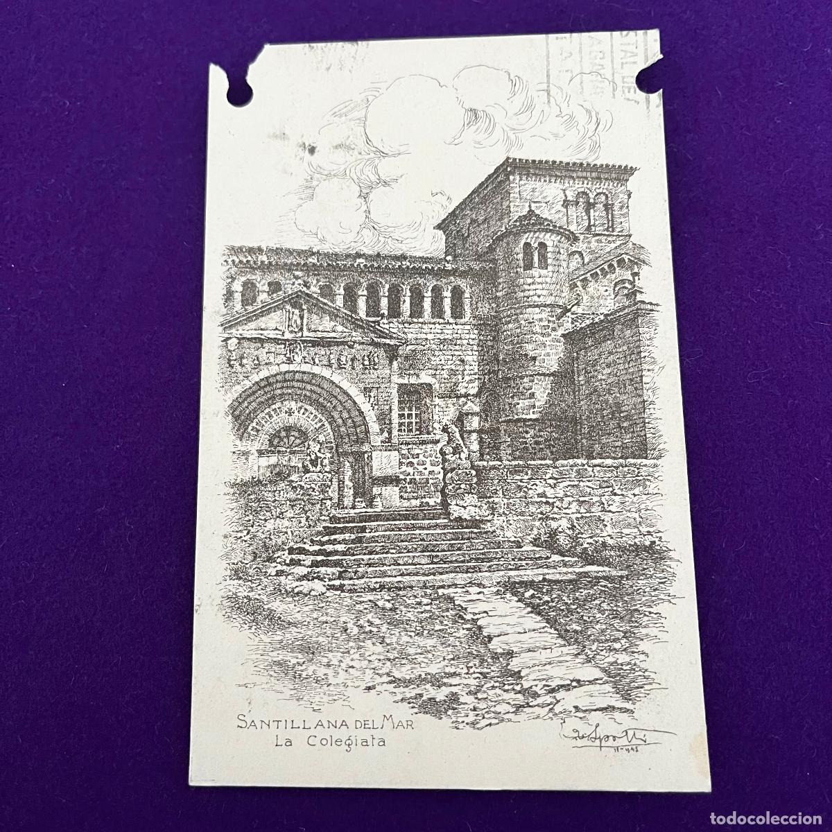 Postais: POSTAL DE SANTILLANA DEL MAR (CANTABRIA). LA COLEGIATA.