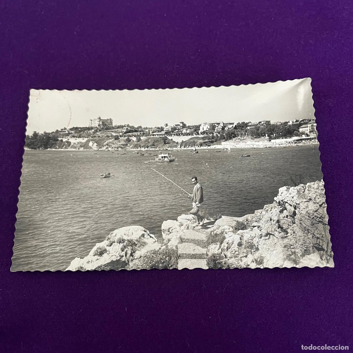 Postales: POSTAL DE SANTANDER (CANTABRIA). LA MAGDALENA DESDE EL CLUB DE CAZA Y PESCA.