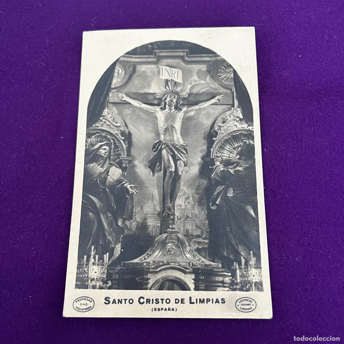 Postales: POSTAL DE LIMPIAS (CANTABRIA). SANTO CRISTO DE LA AGONIA.