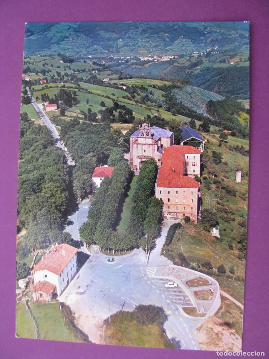 Postales: POSTAL DE MARRON-AMPUERO. SANTANDER. SANTUARIO BIEN APARECIDA. VISTA AEREA. ESCRITA
