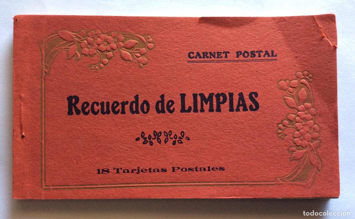 Postales: &Aacute;LBUM BLOC CARNET 18 POSTAL ARRIBAS RECUERDO DE LIMPIAS CANTABRIA