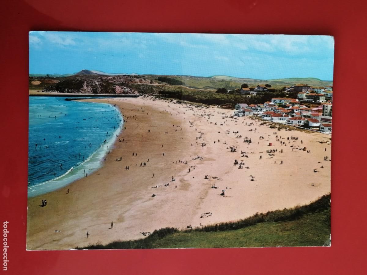 Postales: POSTAL 18493 MAT.TORRELAVEGA 1975-ALARDE 4 SUANCES CANTABRIA PLAYA DE LA CONCHA