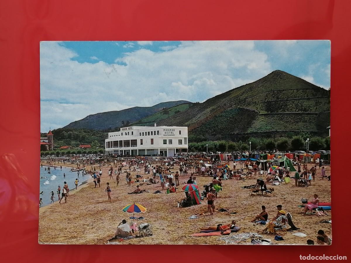 Postales: POSTAL 18783 MAT.1965-GARRABELLA 7 CASTRO URDIALES CANTABRIA PLAYA HOTEL MIRAMAR
