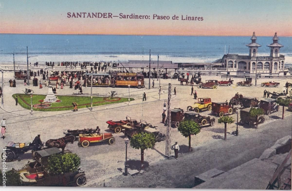 Postales: SANTANDER Calle de Atarazanas y Puente de Vargas . Cromotipia Casta&ntilde;eira Alvarez y Levenfled