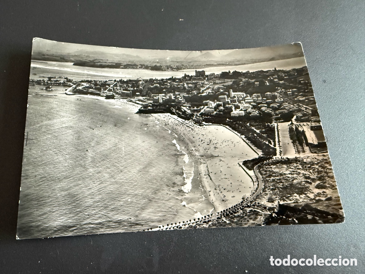 Postales: Postal. SANTANDER ( Vista A&eacute;rea). Playa del Sardinero
