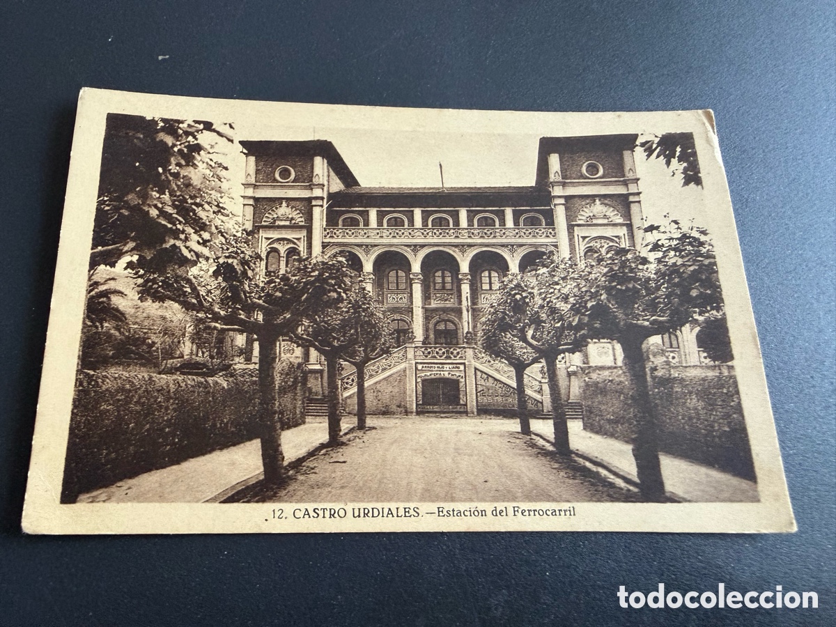 Postales: Postal. 12. CASTRO URDIALES. Estaci&oacute;n del Ferrocarril