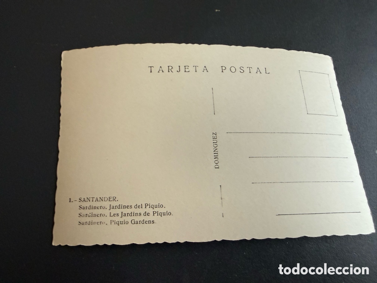 Postales: Postal. SANTANDER 1. Jardines de Piquio - Foto 2
