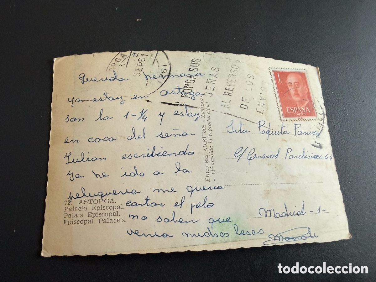 Postales: Postal. ASTORGA. 72- Palacio Episcopal - Foto 2
