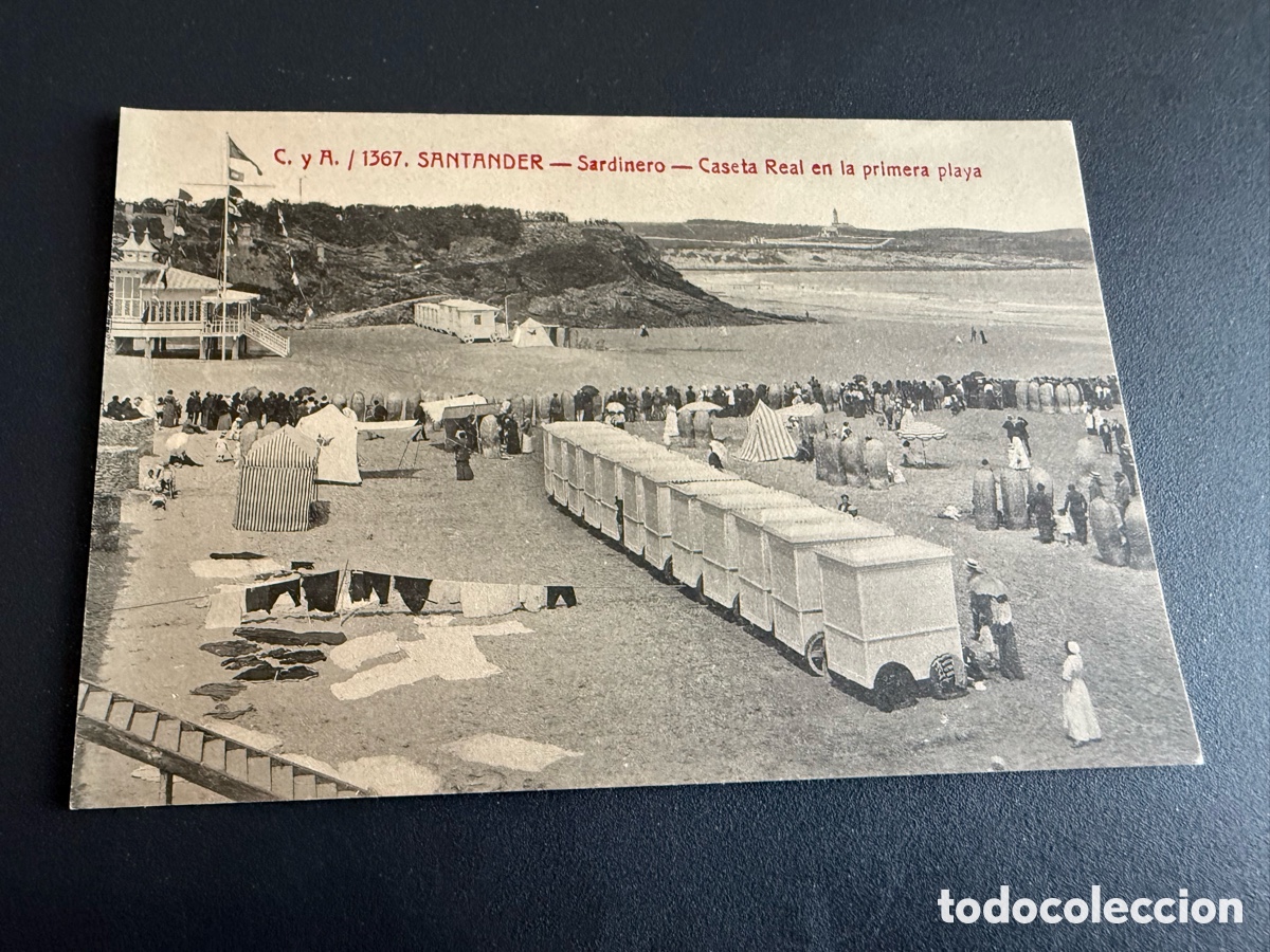 Postales: Postal. SANTANDER. Sardinero. Caseta Real en la primera playa