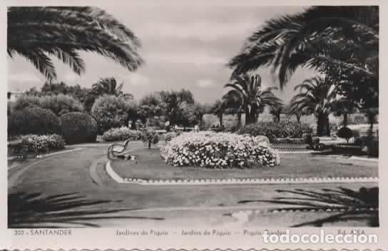 Postales: SANTANDER SIN ESCRIBIR JARDINES DE PIQUIO