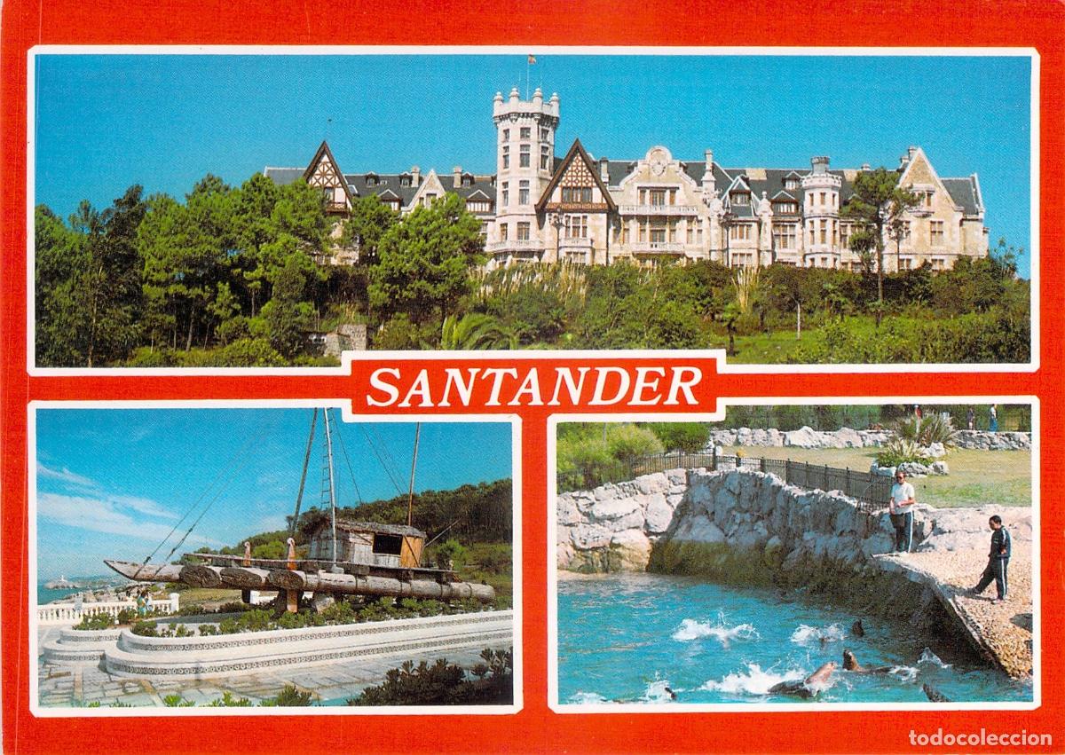 Postales: Postal de Santander Pen&iacute;nsula de la Magdalena y Palacio