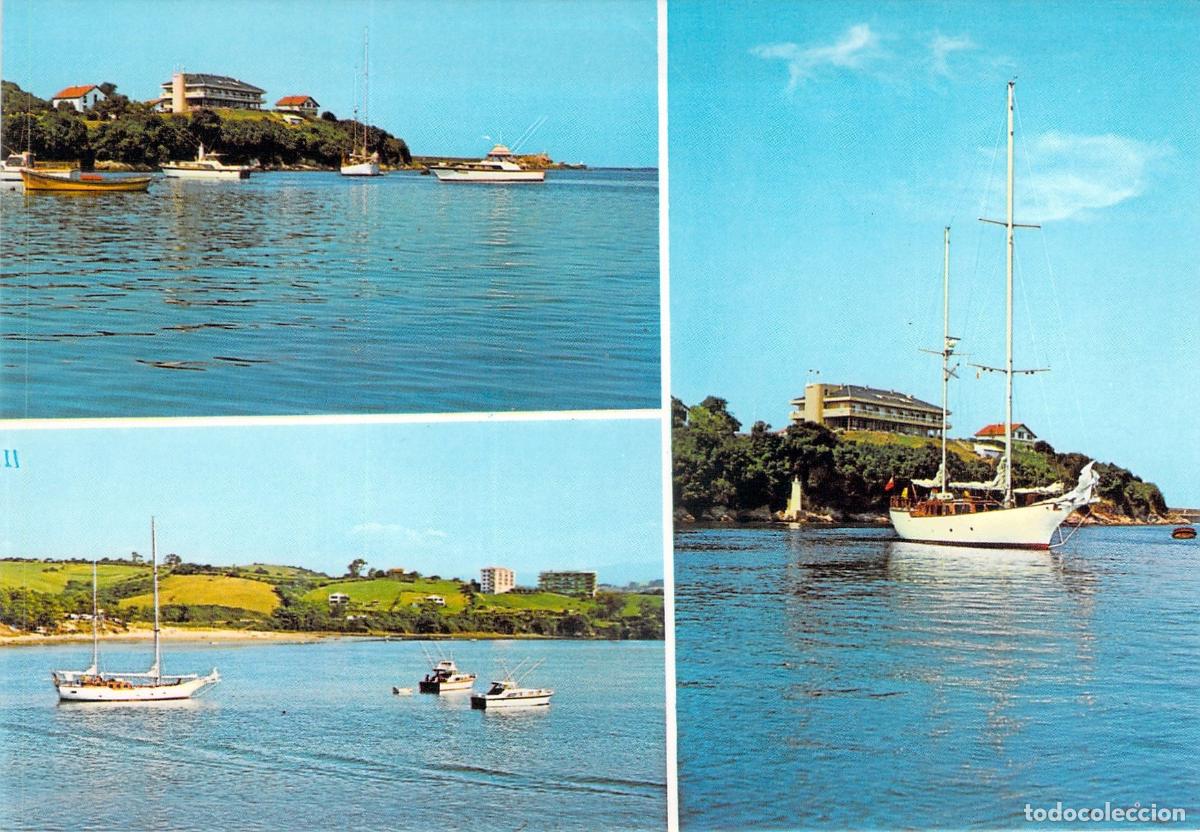 Postales: Postal Multivista de San Vicente de la Barquera y Hotel Miramar