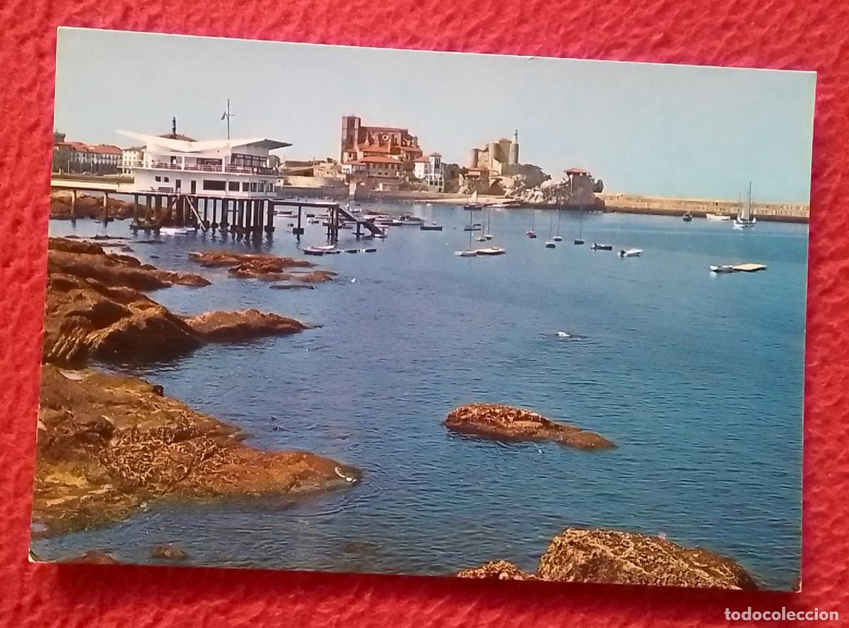 Postales: POSTAL POST CARD CANTABRIA CASTRO URDIALES CLUB N&Aacute;UTICO Y PUERTO NAUTICAL CLUB AND HARBOUR...SPAIN..