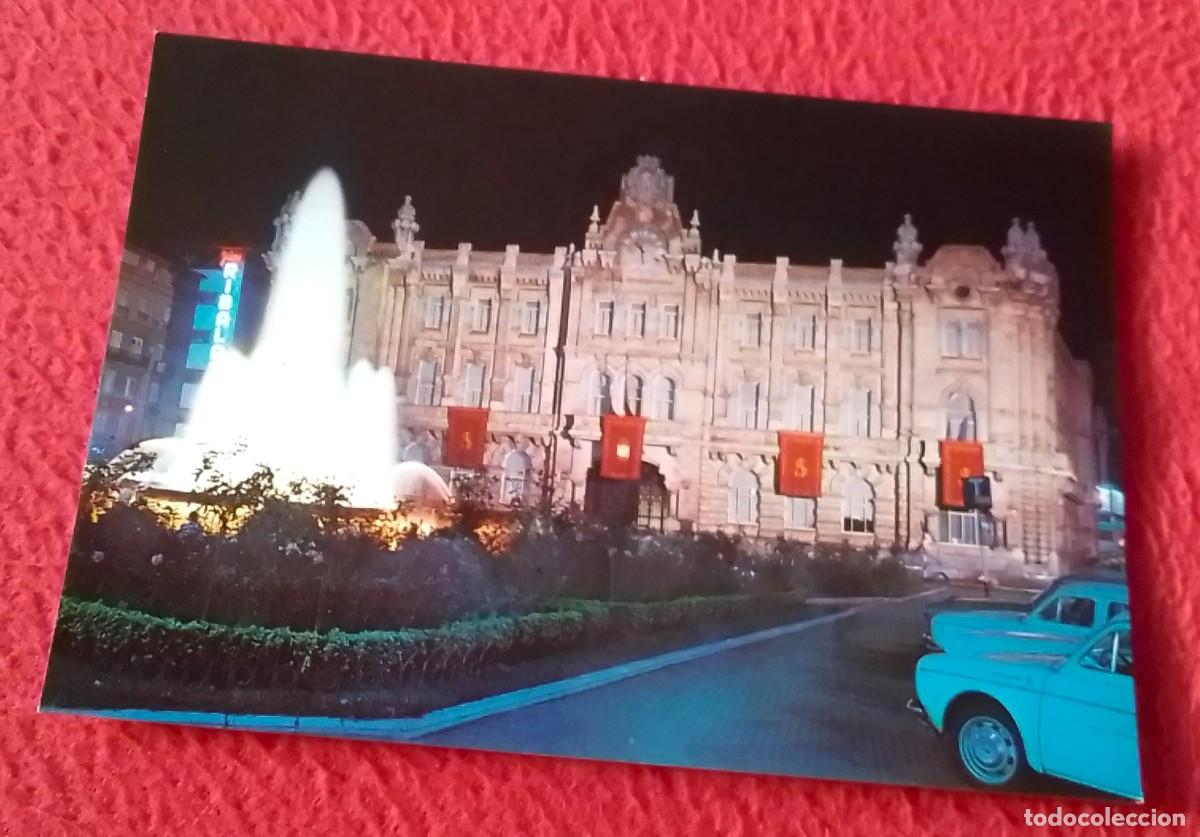 Postales: POSTAL POST CARD CANTABRIA SANTANDER MAR DE CASTILLA AYUNTAMIENTO NOCTURNO..FUENTE..TOWN HALL..SPAIN