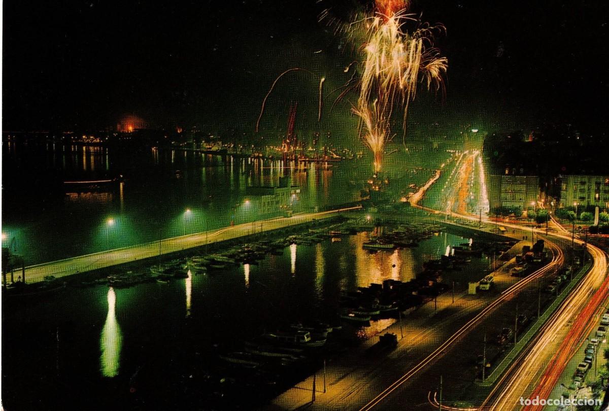 Postales: :::: PH378 - POSTAL - SANTANDER - VISTA NOCTURNA - Foto 1