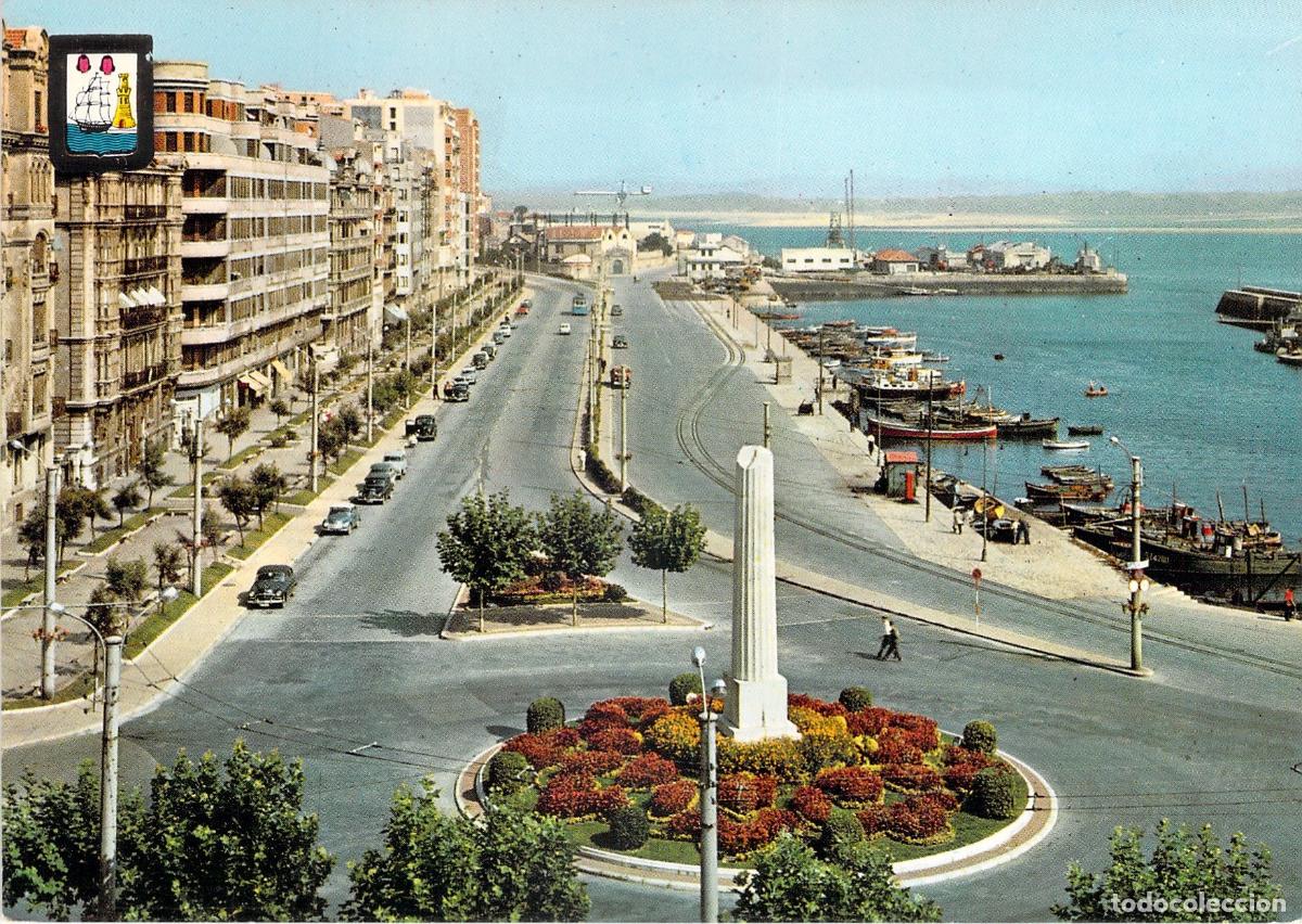 Postales: Postal de Santander Avenida Castelar y Puerto Chico