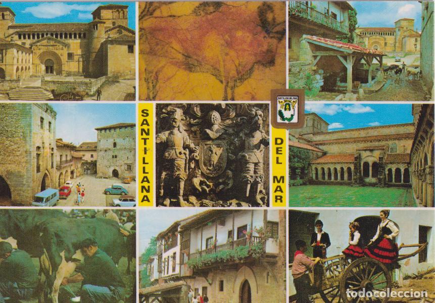 Postales: SANTILLANA DEL MAR (CANTABRIA) DIVERSOS ASPECTOS &ndash; ESCUDO DE ORO N&ordm;50 &ndash; S/C