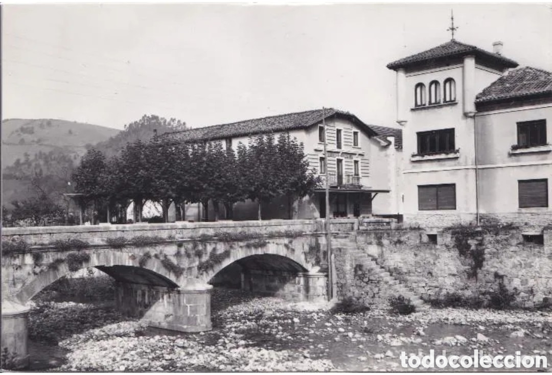 Postales: LI&Eacute;RGANES (SANTANDER) - PUENTE SOBRE EL R&Iacute;O MIERA - EDICIONES ARRIBAS, ZARAGOZA