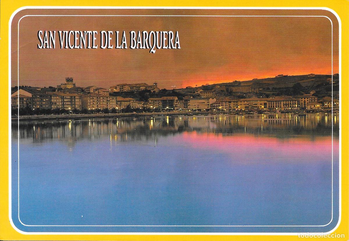 Postales: [POSTAL] Nocturna. San Vicente de la Barquera (Cantabria) (sin circular)