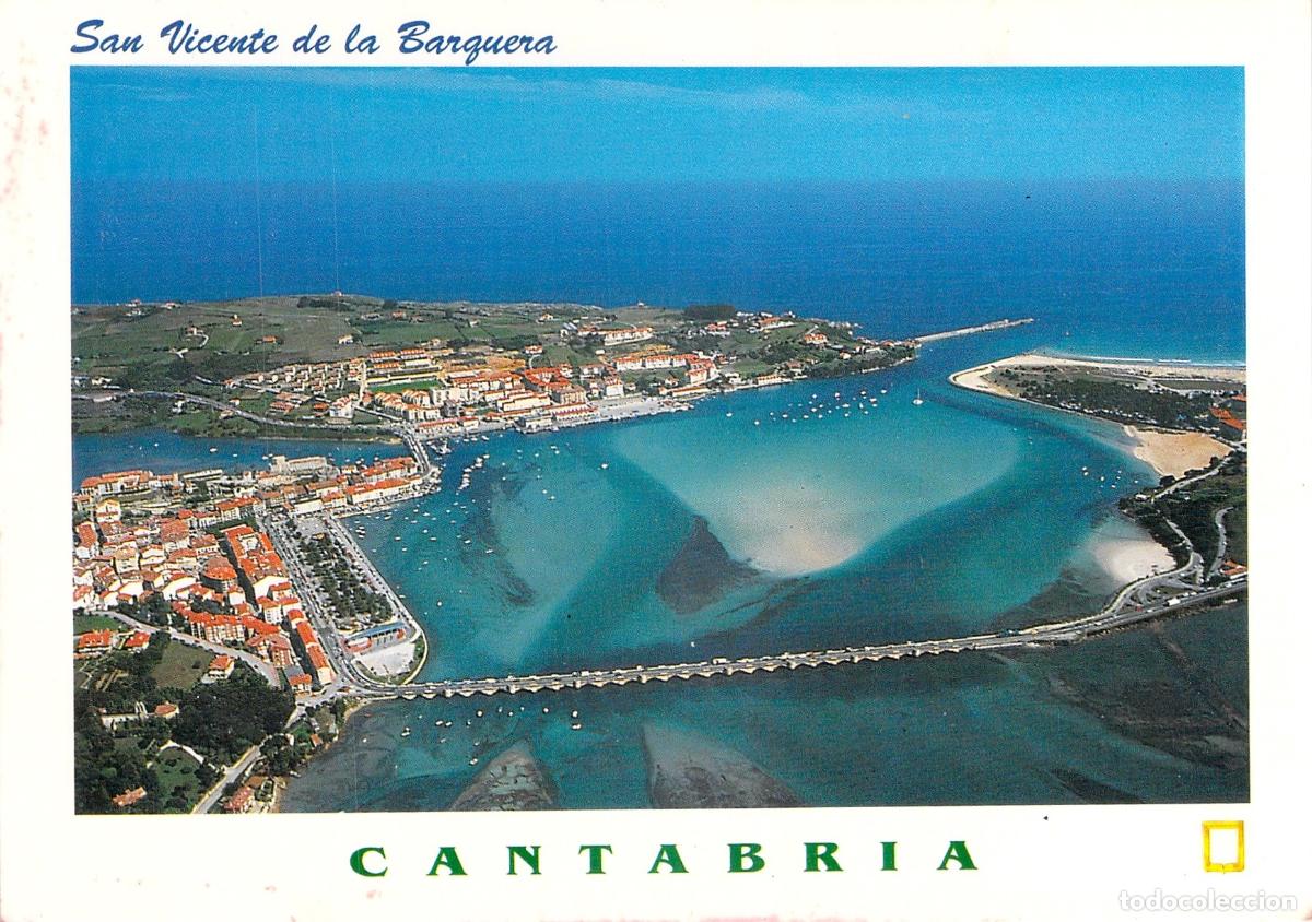 Postales: Postal de San Vicente de la Barquera, Cantabria - Vista A&eacute;rea