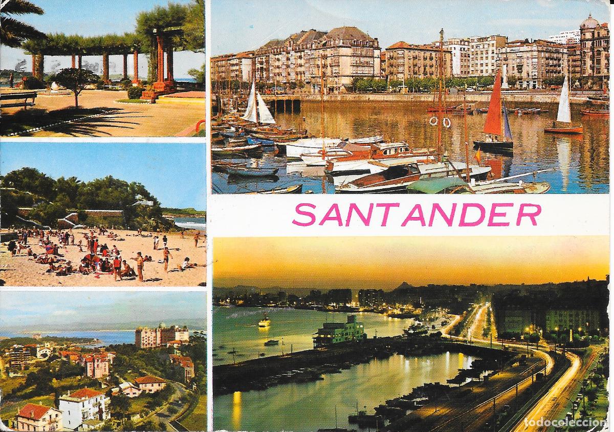 Postales: [POSTAL] Diversas vistas. Santander (Cantabria) A&ntilde;o 1975 (circulada)