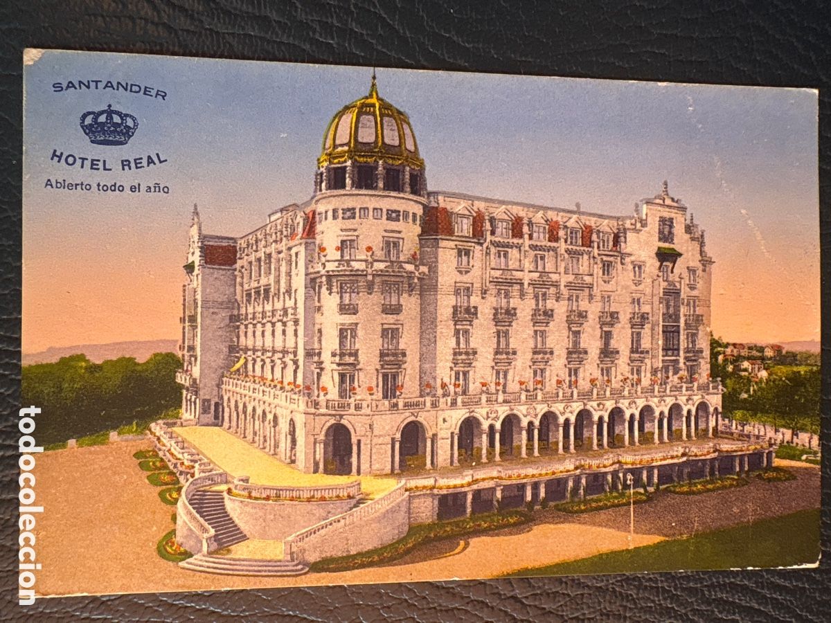 Postales: POSTAL DEL HOTEL REAL -SANTANDER - Foto 2