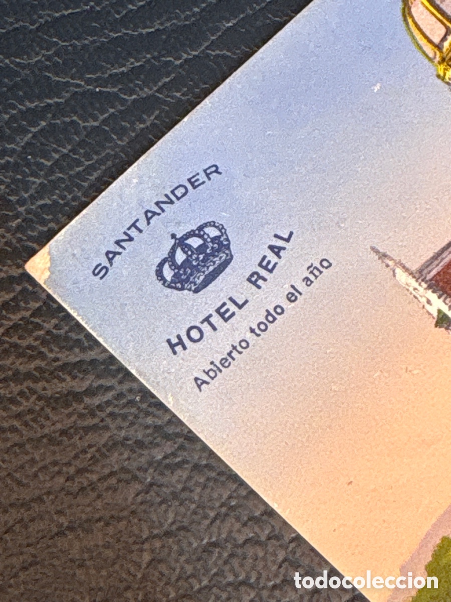 Postales: POSTAL DEL HOTEL REAL -SANTANDER - Foto 3