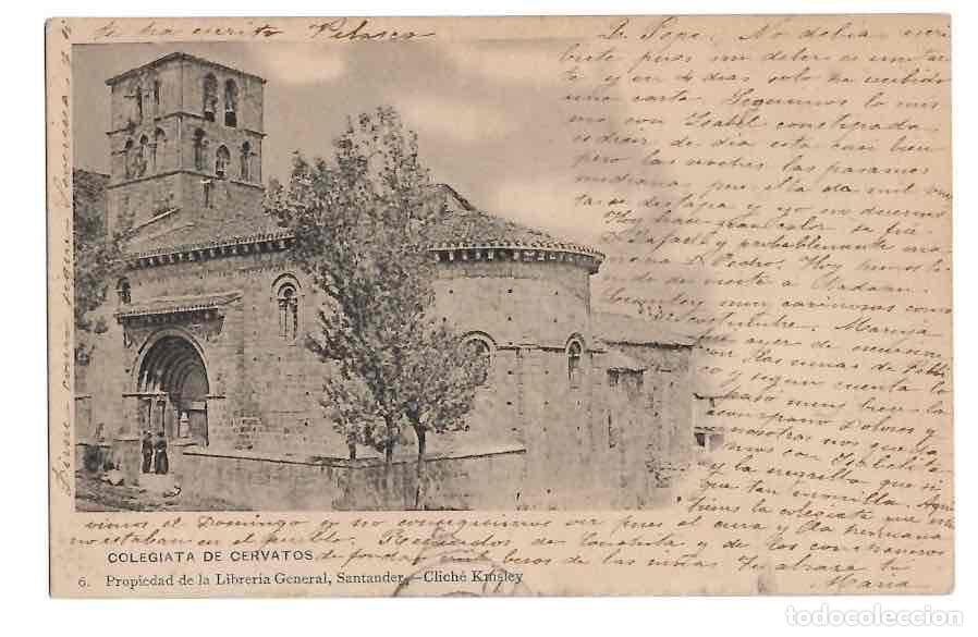 Postales: TARJETA POSTAL COLEGIATA DE CERVATOS. N&ordm; 6 LIBRERIA GENERAL. C.1905