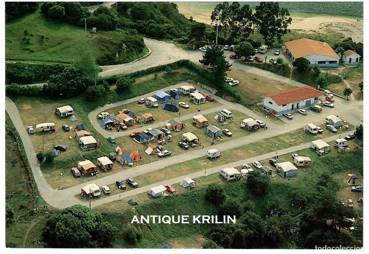 Postales: CANTABRIA / PECHON / VISTA AEREA DEL CAMPING LAS ARENAS / FOTO TALO BERAZA / SIN FRANQUEAR