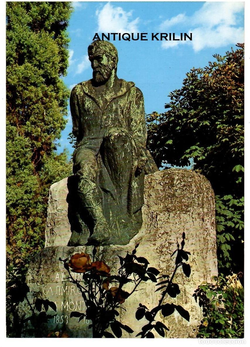 Postales: REINOSA N&ordm; 296 ESTATUA CASIMIRO SAIZ N&ordm; 2 / FOTO BUSTAMANTE / SIN FRANQUEAR