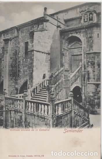 Postales: SANTANDER DORSO SIN DIVIDIR ENTRADA CATEDRAL