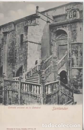 Postales: SANTANDER DORSO SIN DIVIDIR ENTRADA CATEDRAL