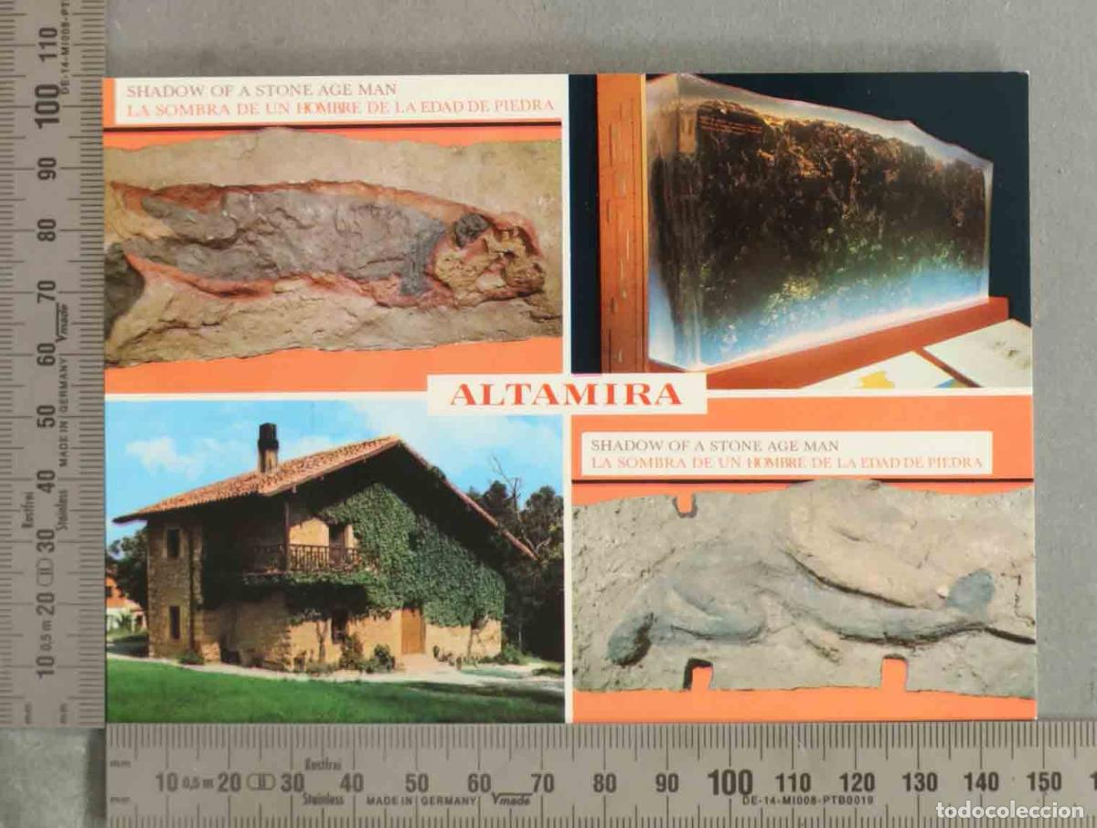 Postales: POSTAL. Altamira - La sombra de un hombre de la Edad de Piedra
