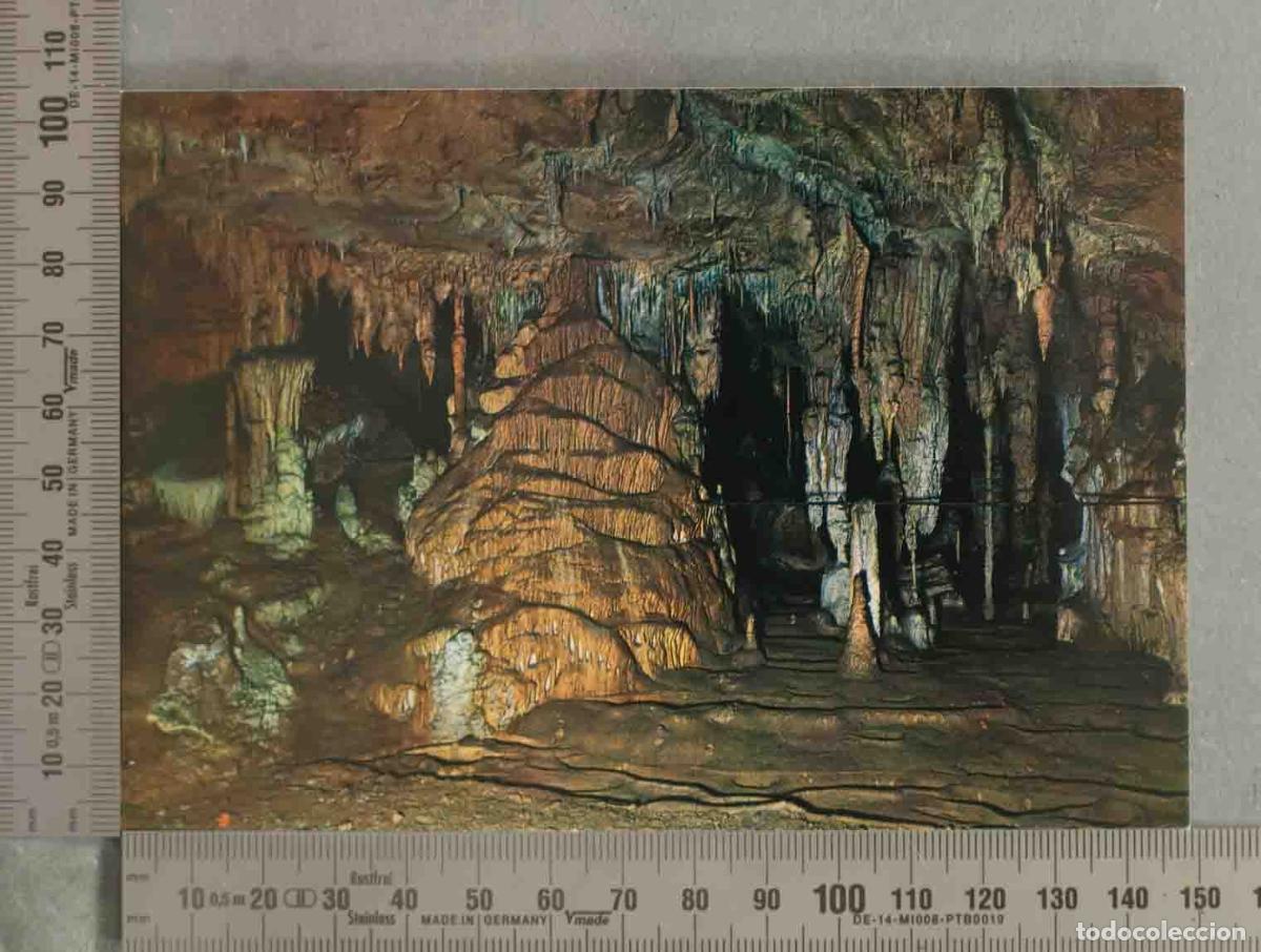 Postales: POSTAL. CUEVAS DE PUENTE VIESGO. Estalactitas y Estalagmitas n&uacute;m. 3.