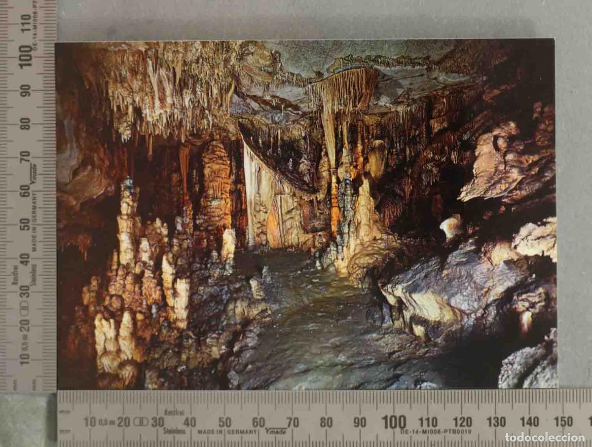 Postales: POSTAL. CUEVAS DE PUENTE VIESGO. Estalactitas y Estalagmitas