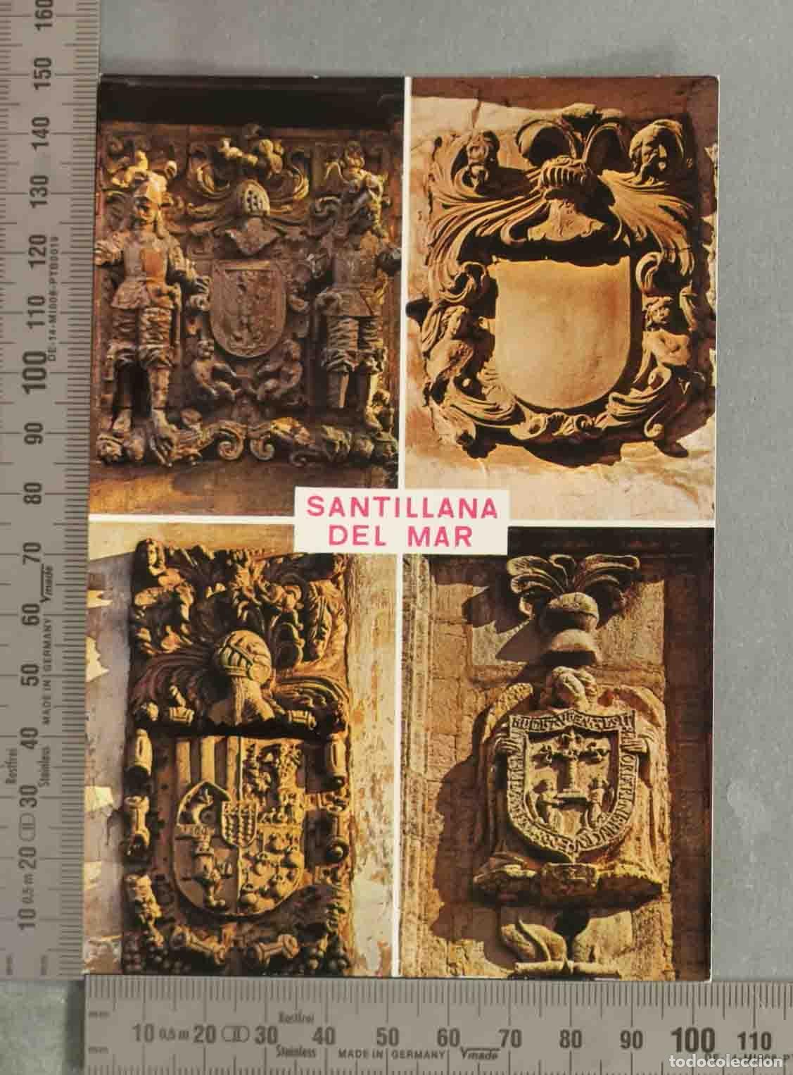 Postales: POSTAL. Blasones de Santillana del Mar - A. Bustamante